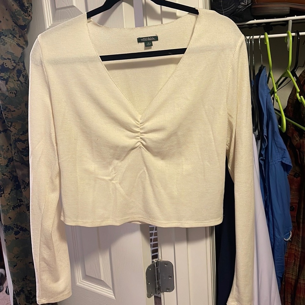 Wild Fable crop long sleeve top